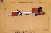 Kasimir Malevich Conciliarism Space building oil on canvas